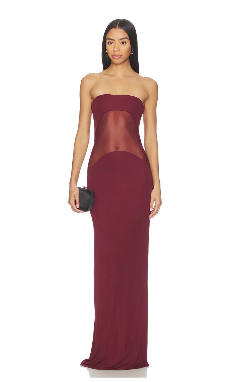 NBD Revolve The Sadira Maxi Dress in Wine Red Size XS